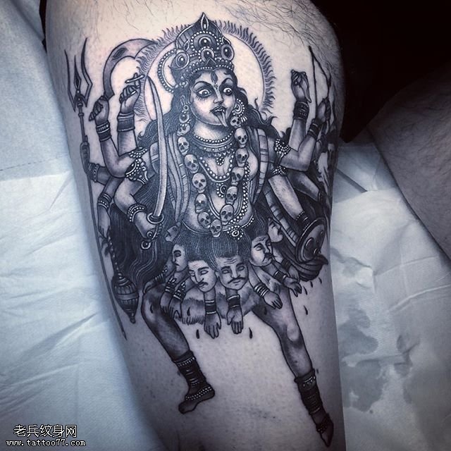 不动明王纹身图片