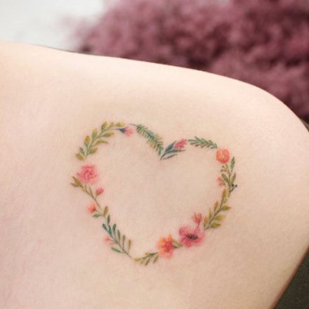 心形的创意一颗心纹身图片第6页
