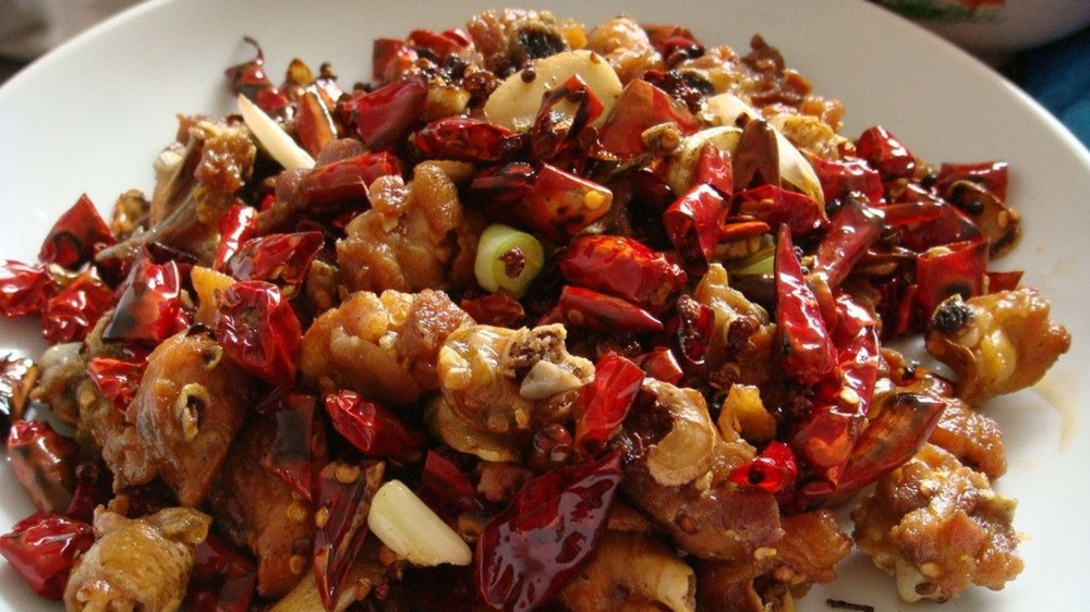 一组火辣辣的川菜辣子鸡美食图片欣赏第6页