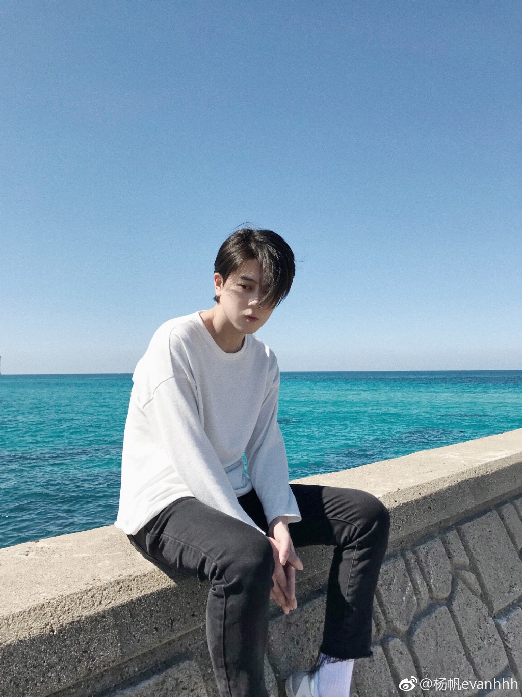 小鲜肉帅哥hit5杨帆最新海边写真图片第2页