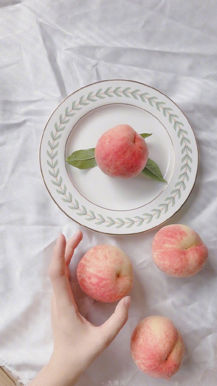 一组粉粉颜值高的桃子图片第3页