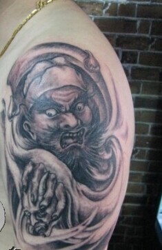 部位纹身 胳膊纹身 钟馗纹身 85814图库 部位纹身图片 胳膊上霸气的